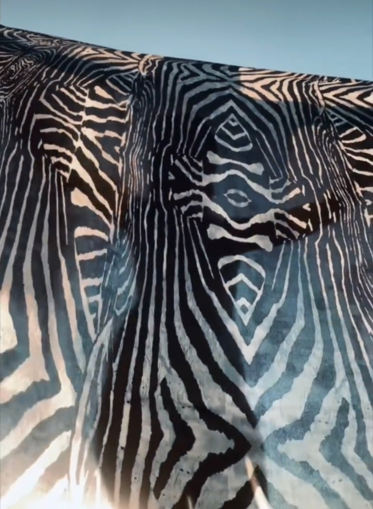 Silk Scarf in Moray Print