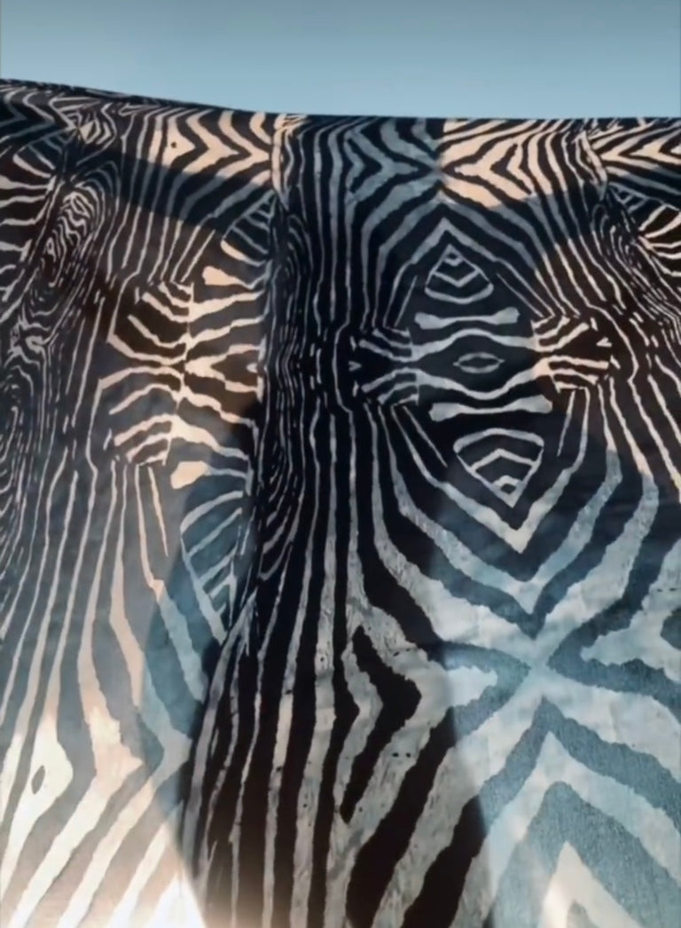 Silk Scarf in Moray Print