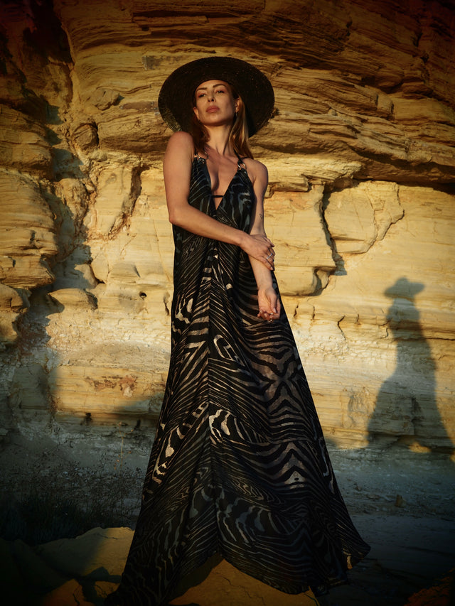 Moray Print Xarracca Silk Dress