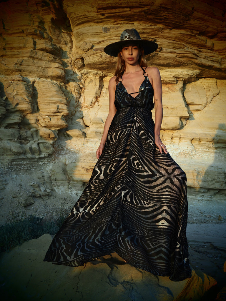 Moray Print Xarracca Silk Dress