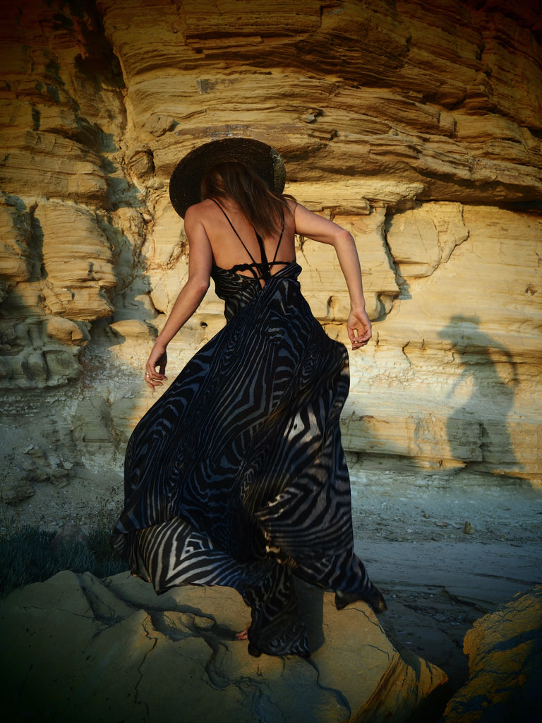Moray Print Xarracca Silk Dress