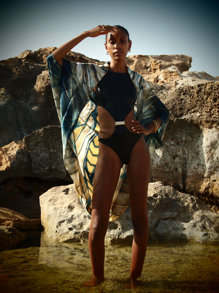 Freya Olivia Silk Cape