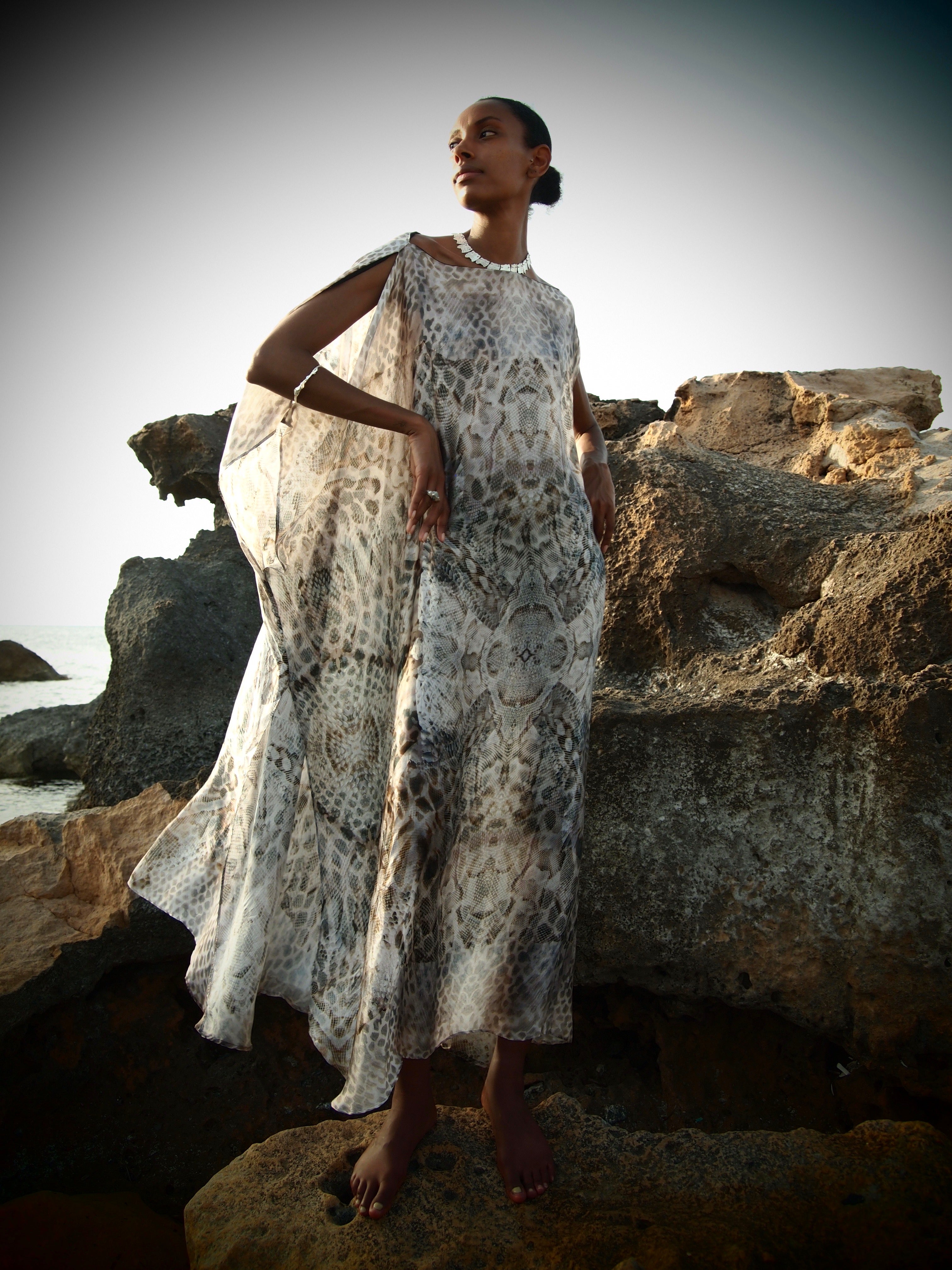 silk resort dress Dusty Rose Silk Resort Dress