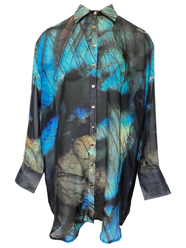 Silk Shirt in Schiller Print