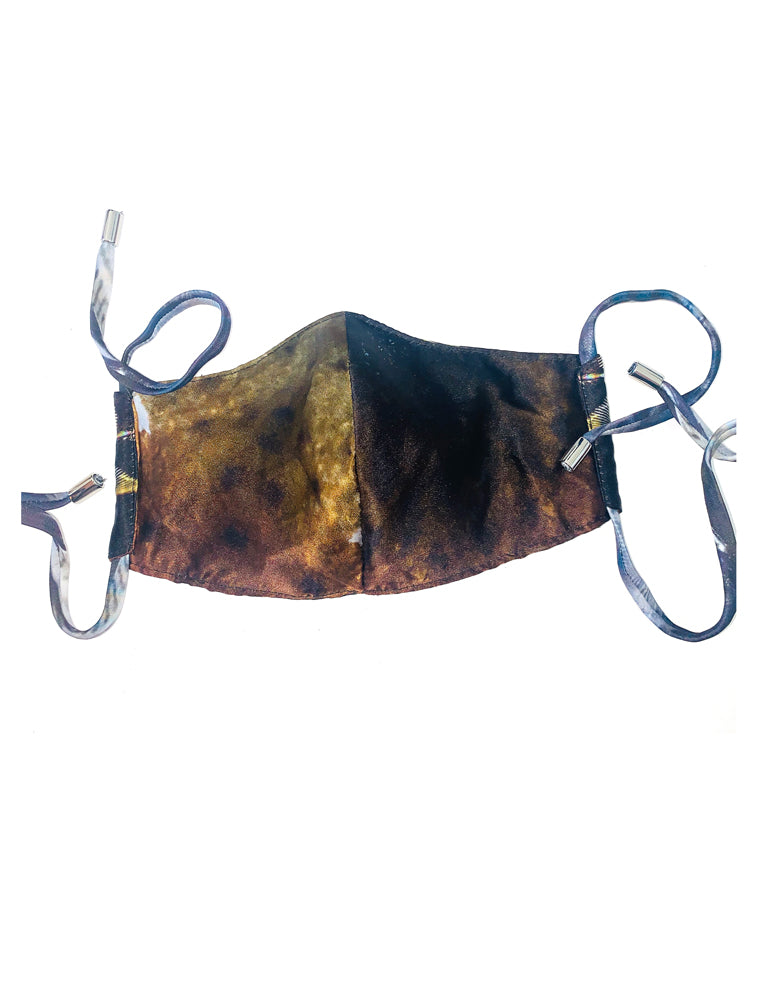 Reversible pure silk face mask