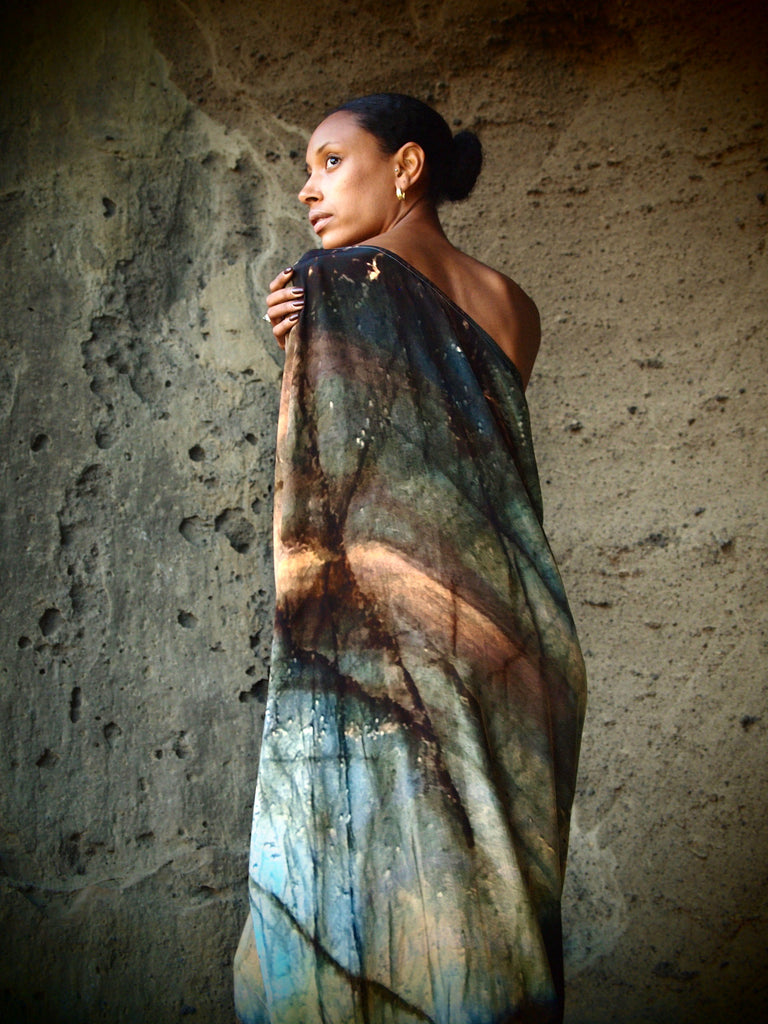 Ava Silk Dress Indra Print