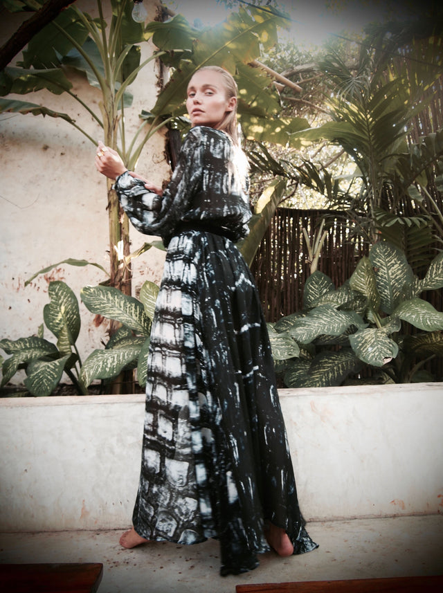 Riviera Kaftan Caiman Print