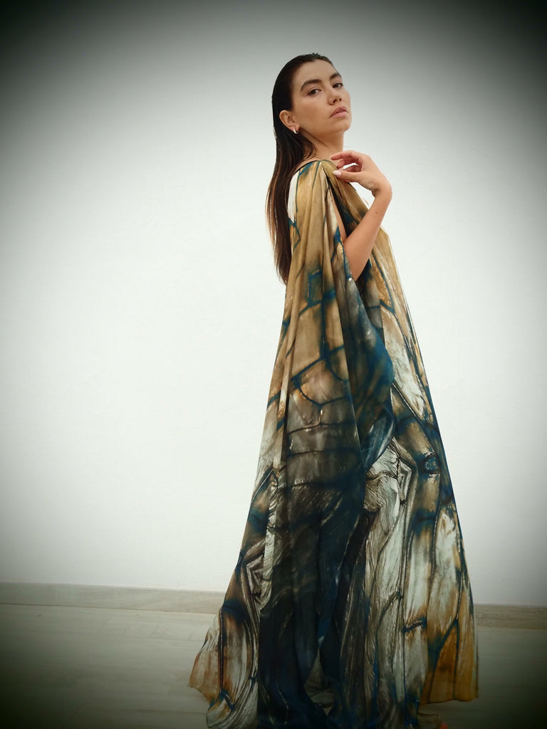 Zandra Silk Kaftan Freya print