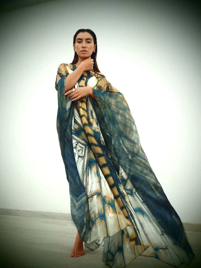 Zandra Silk Kaftan Freya print