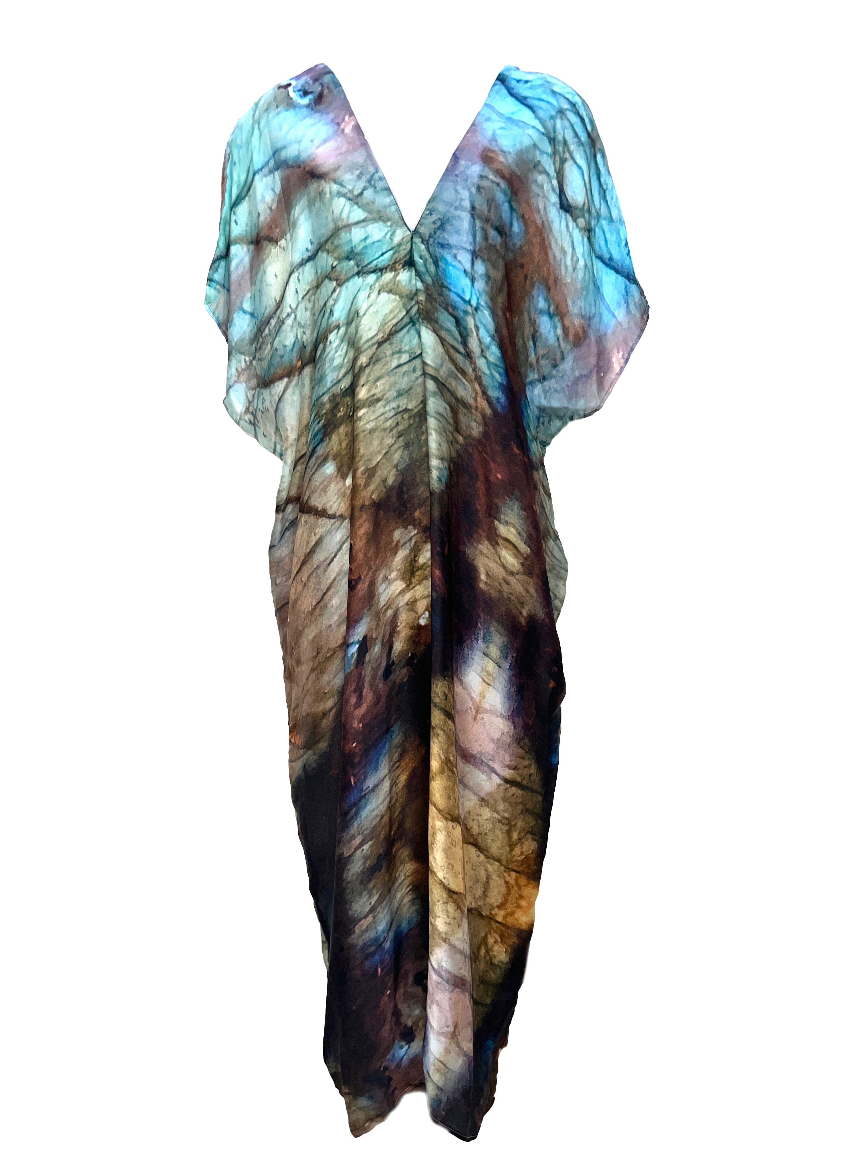 Indra print - Boheme Silk Kaftan