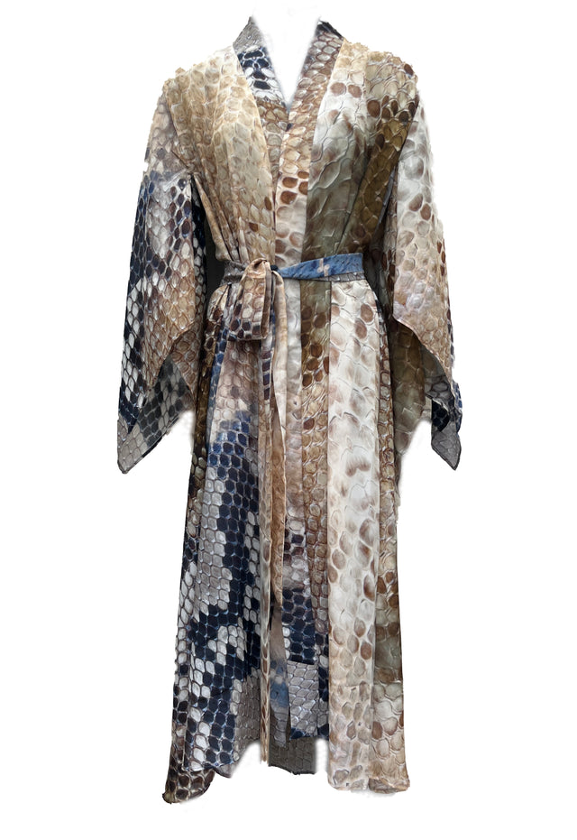 Bedouin Silk Kimono in Cobra print