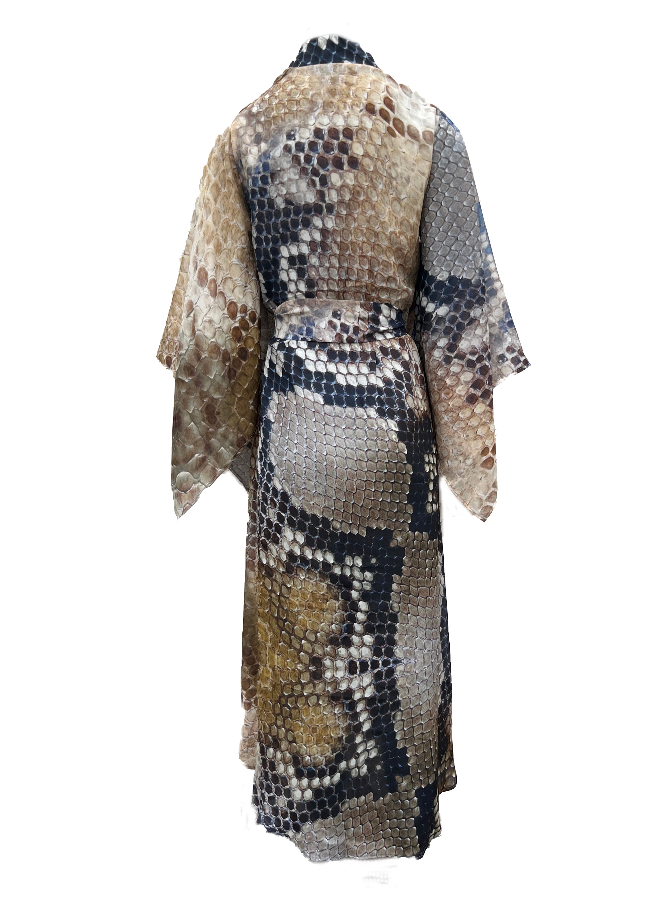 Cobra print - Bedouin Silk Kimono