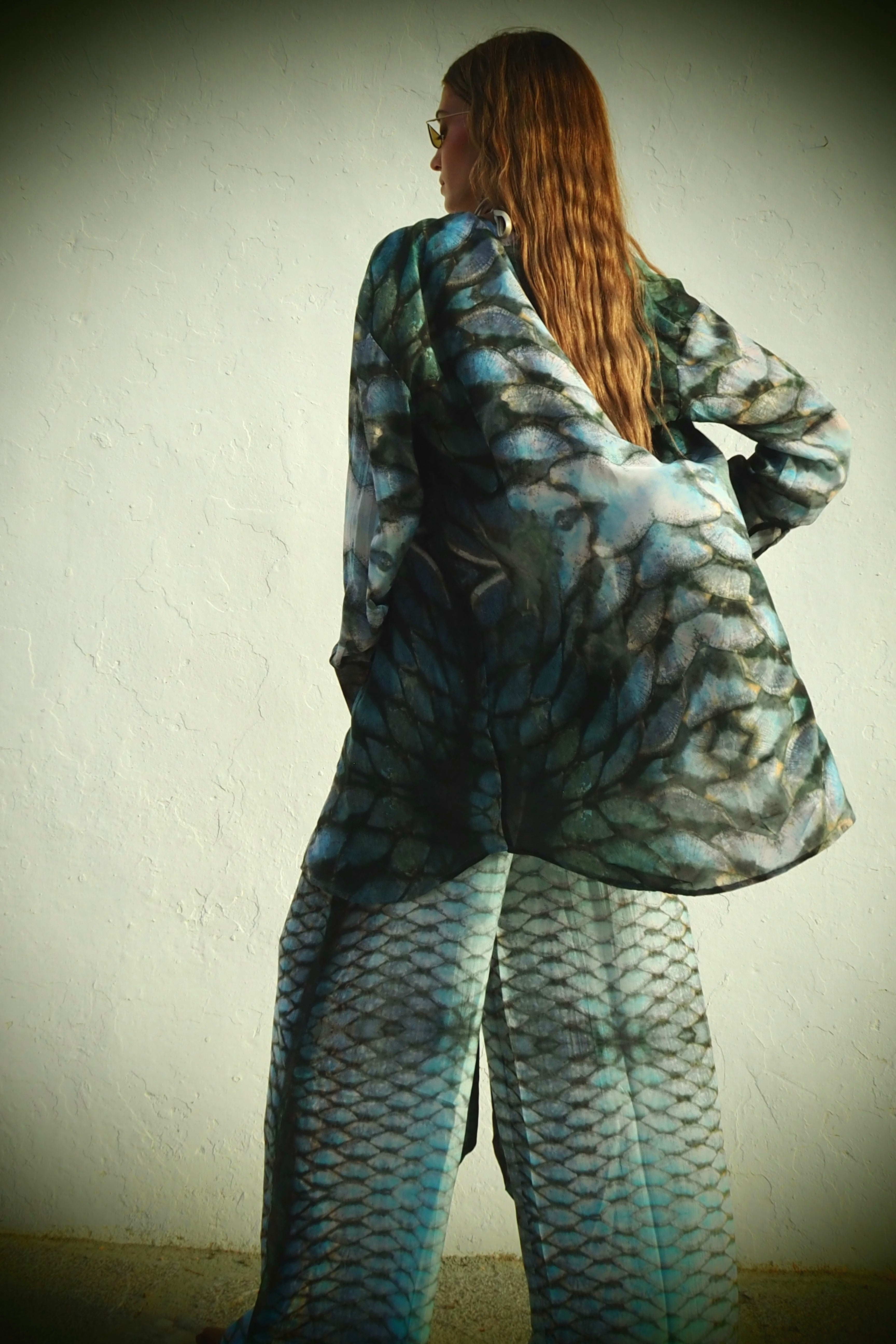 Elvis Shirt - Aqua Siren