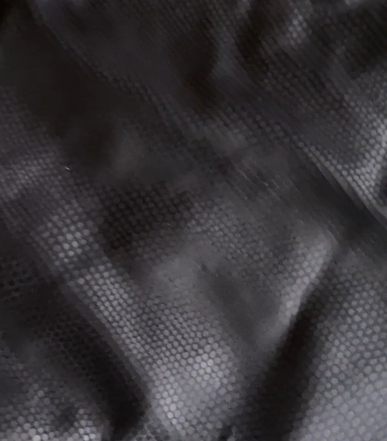 Kaia Cut-out Swimsuit in Gold and Black metallic textures