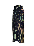 Lola Wrap Skirt -  Obsidian Print
