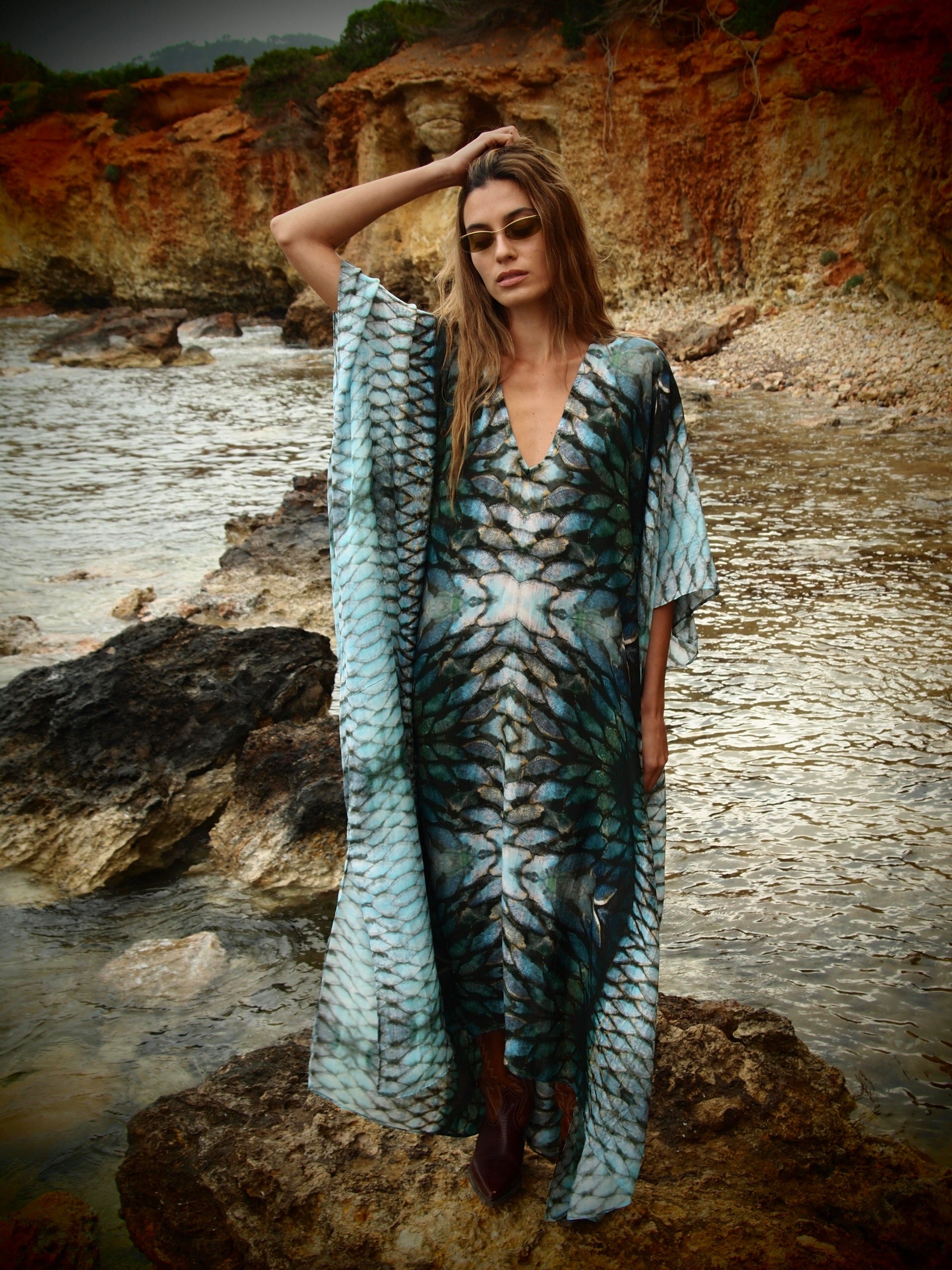 Ashtanga Kaftan - Aqua Siren