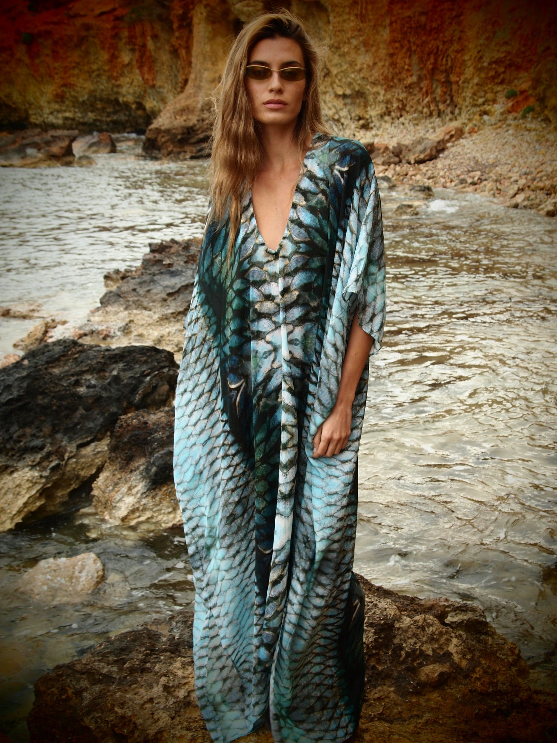 Ashtanga Kaftan - Aqua Siren