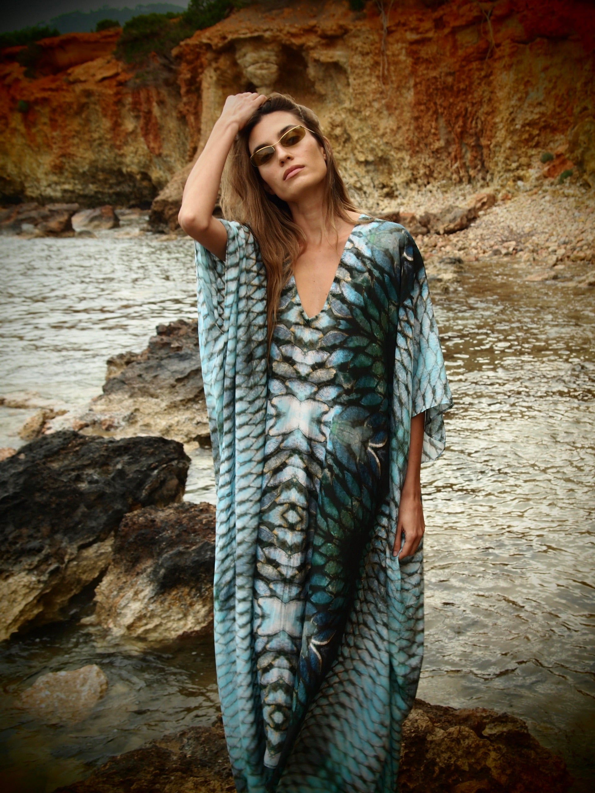 Ashtanga Kaftan - Aqua Siren