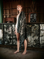 Silk Scarf in Moray Print