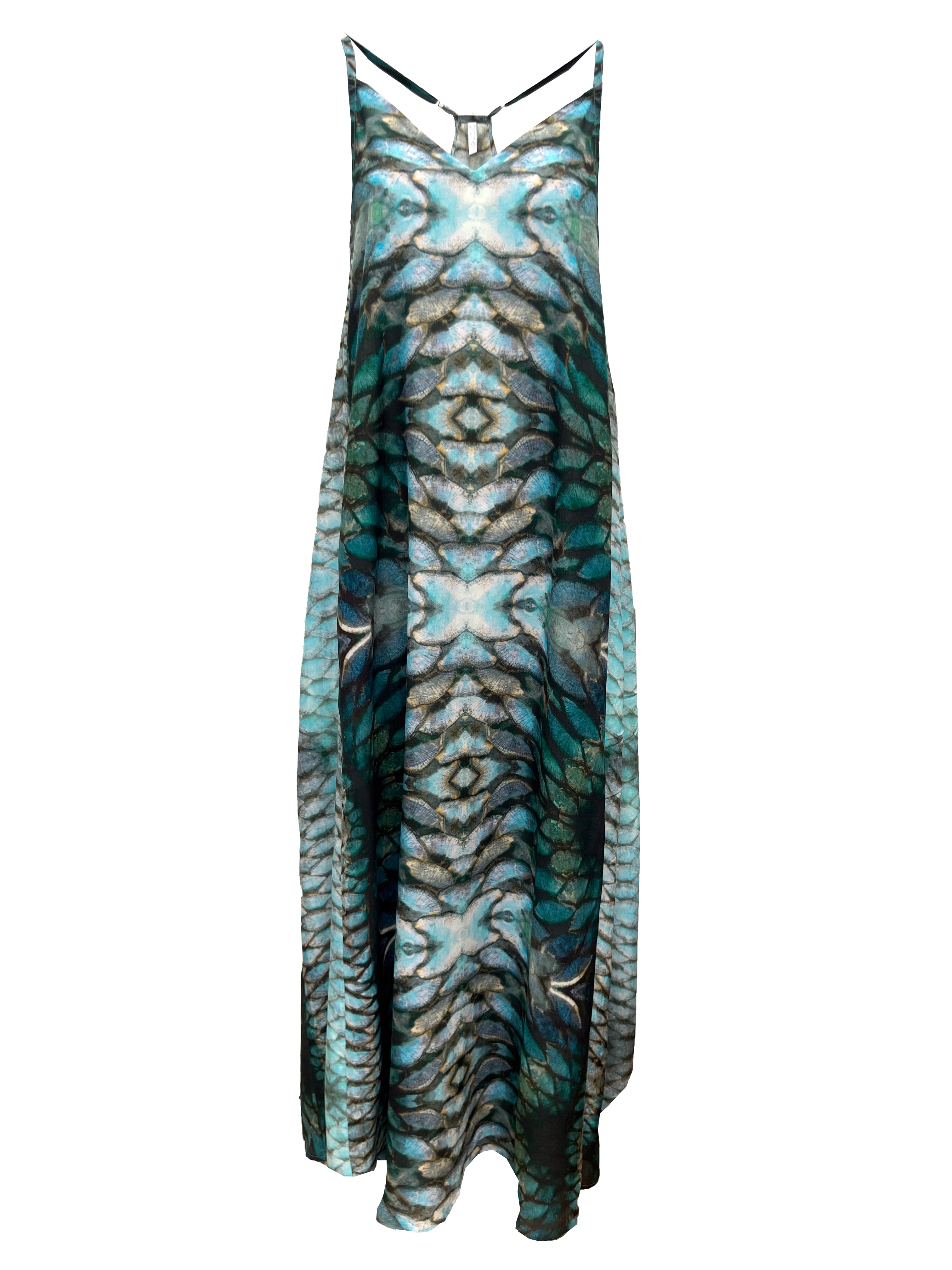 Mayan Dress - Aqua Siren