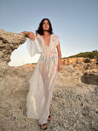 Gold/Oyster Metallic Venus Kaftan