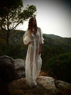 Gold/Oyster Metallic Venus Kaftan