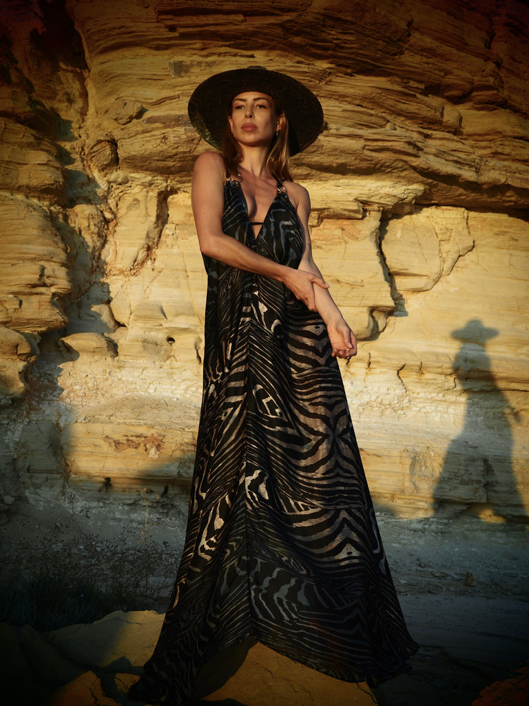 Moray Print Xarracca Silk Dress
