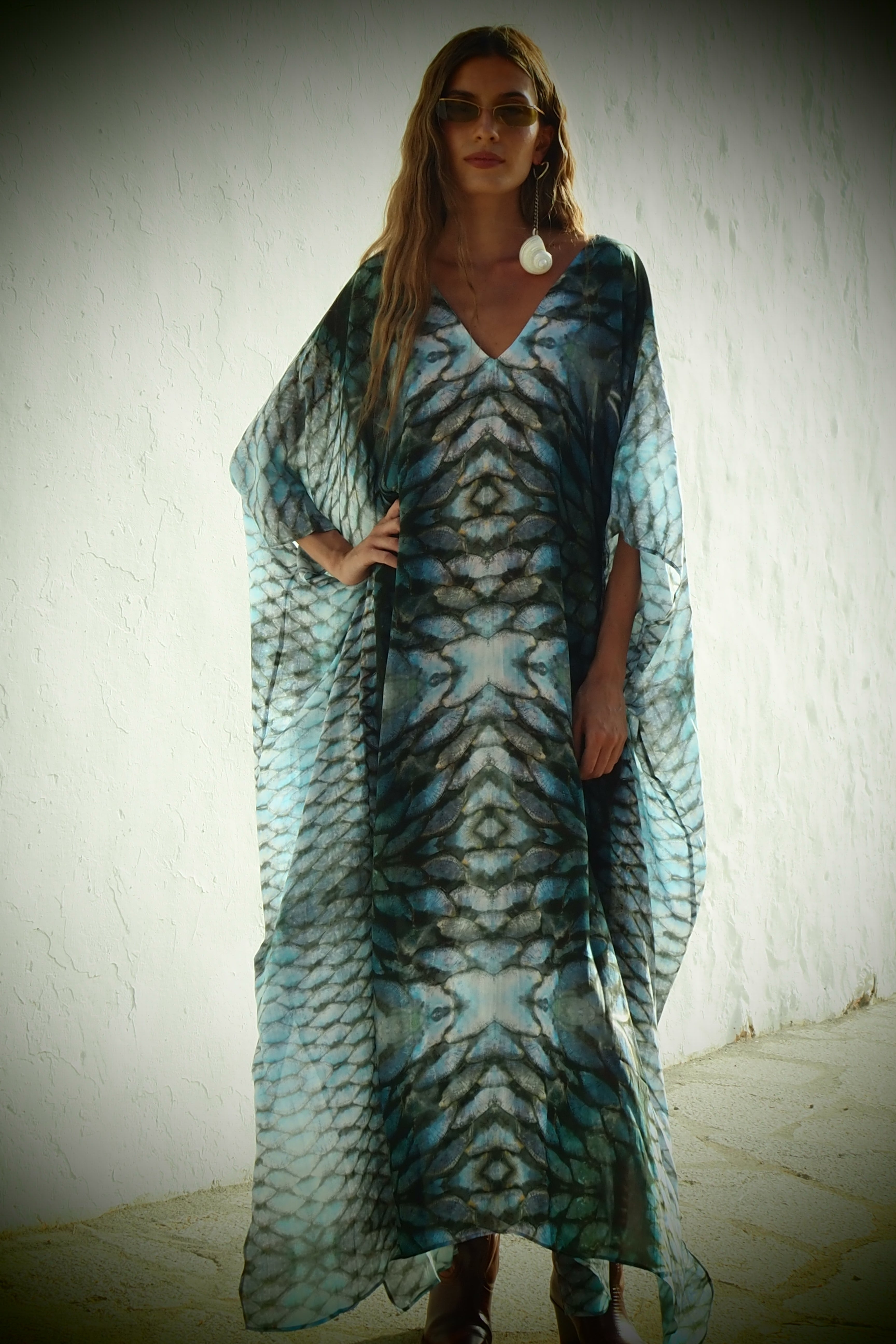 Ashtanga Kaftan - Aqua Siren