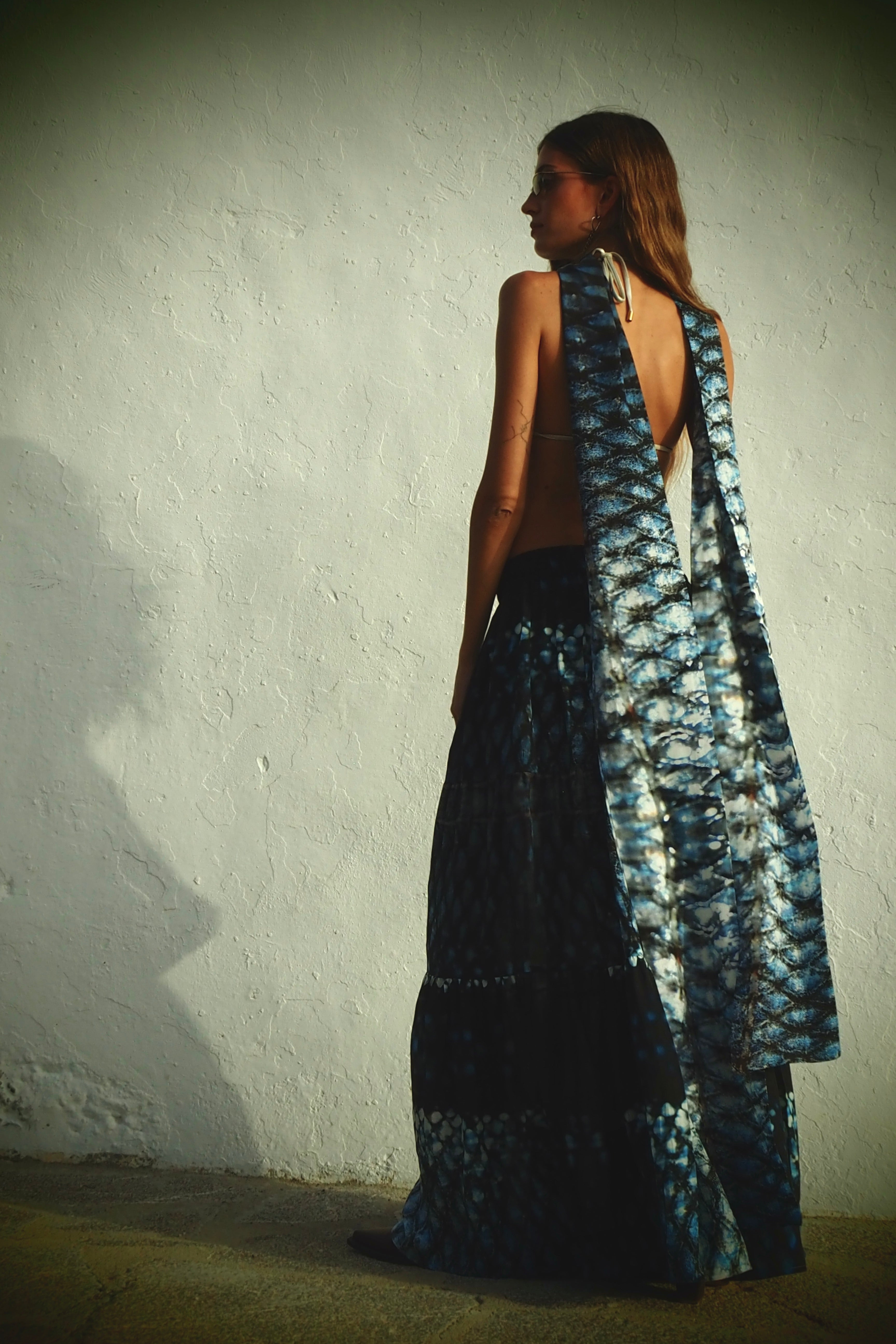 Long Scarf - Indigo Skylla