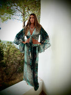 Lola Wrap Shirt -  Aqua Siren