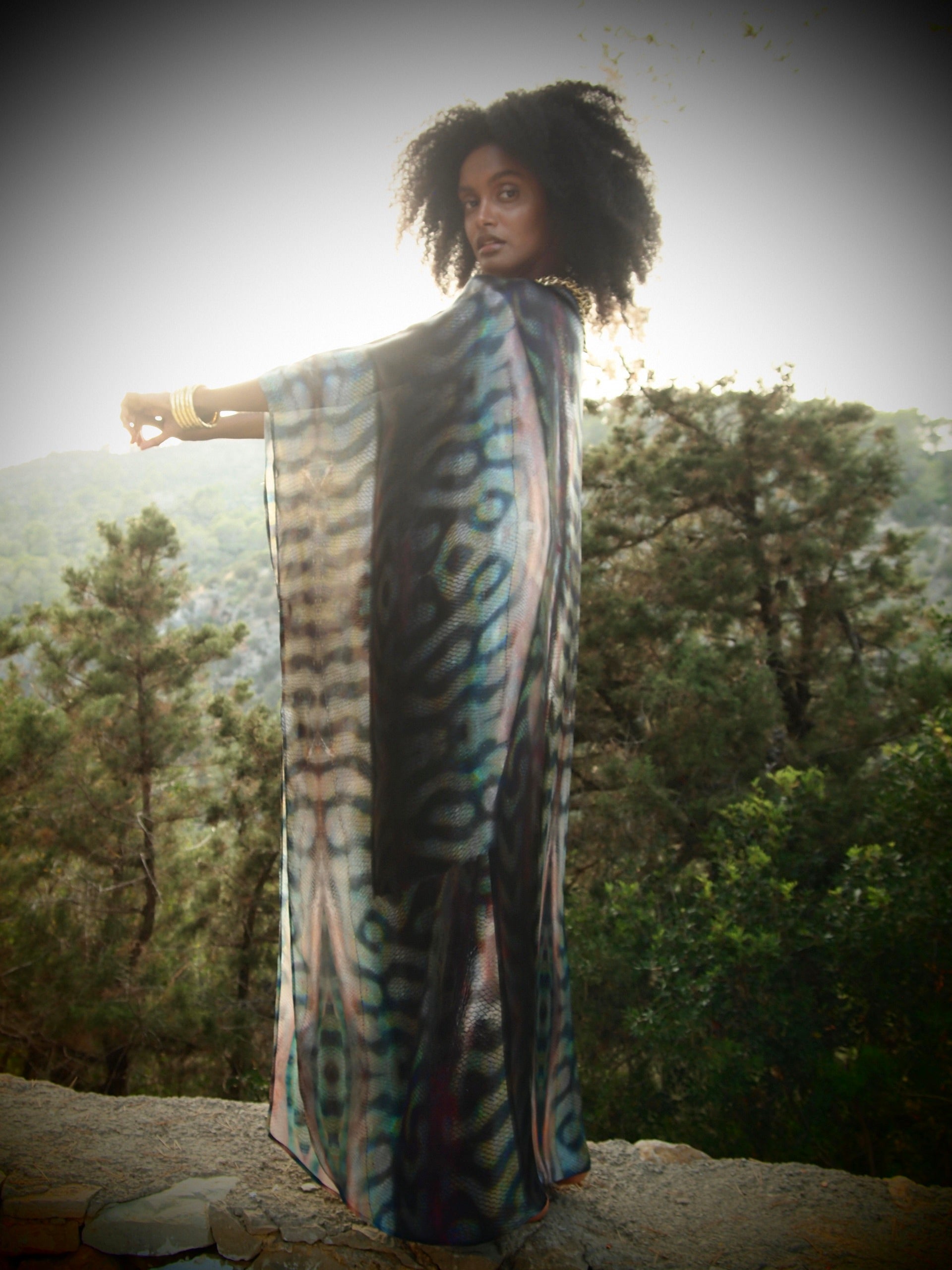 Zandra Silk Kaftan - Gaia Nuovo