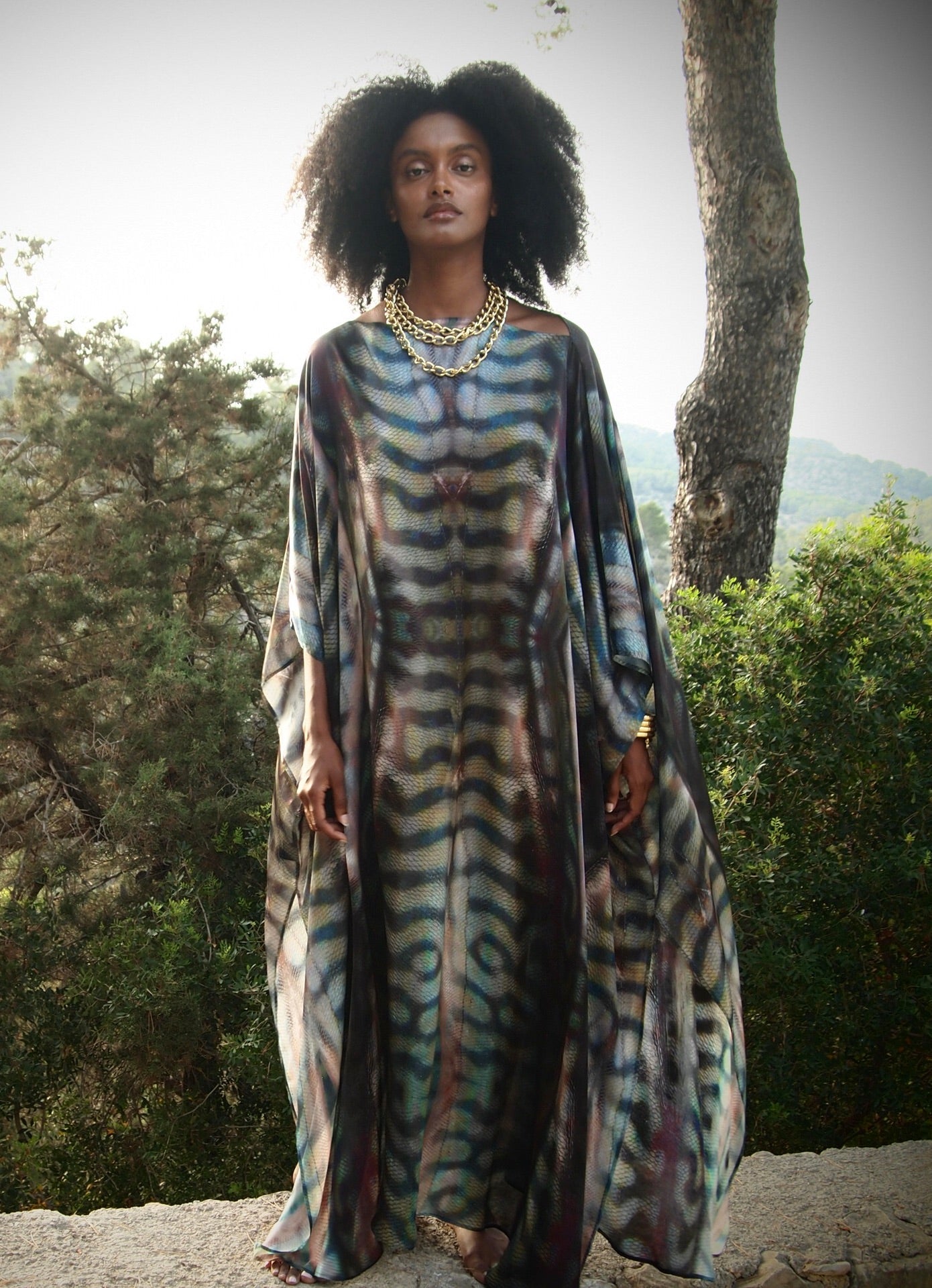 Zandra Silk Kaftan - Gaia Nuovo