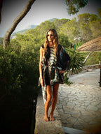 Cleopatra 2 Way Silk Kaftan in Gaia Nuovo