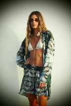 Elvis Shirt - Aqua Siren