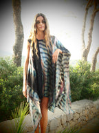 Cleopatra 2 Way Silk Kaftan in Gaia Nuovo