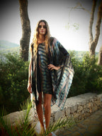 Cleopatra 2 Way Silk Kaftan in Gaia Nuovo