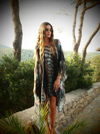 Cleopatra 2 Way Silk Kaftan in Gaia Nuovo