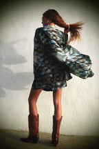 Elvis Shirt - Aqua Siren