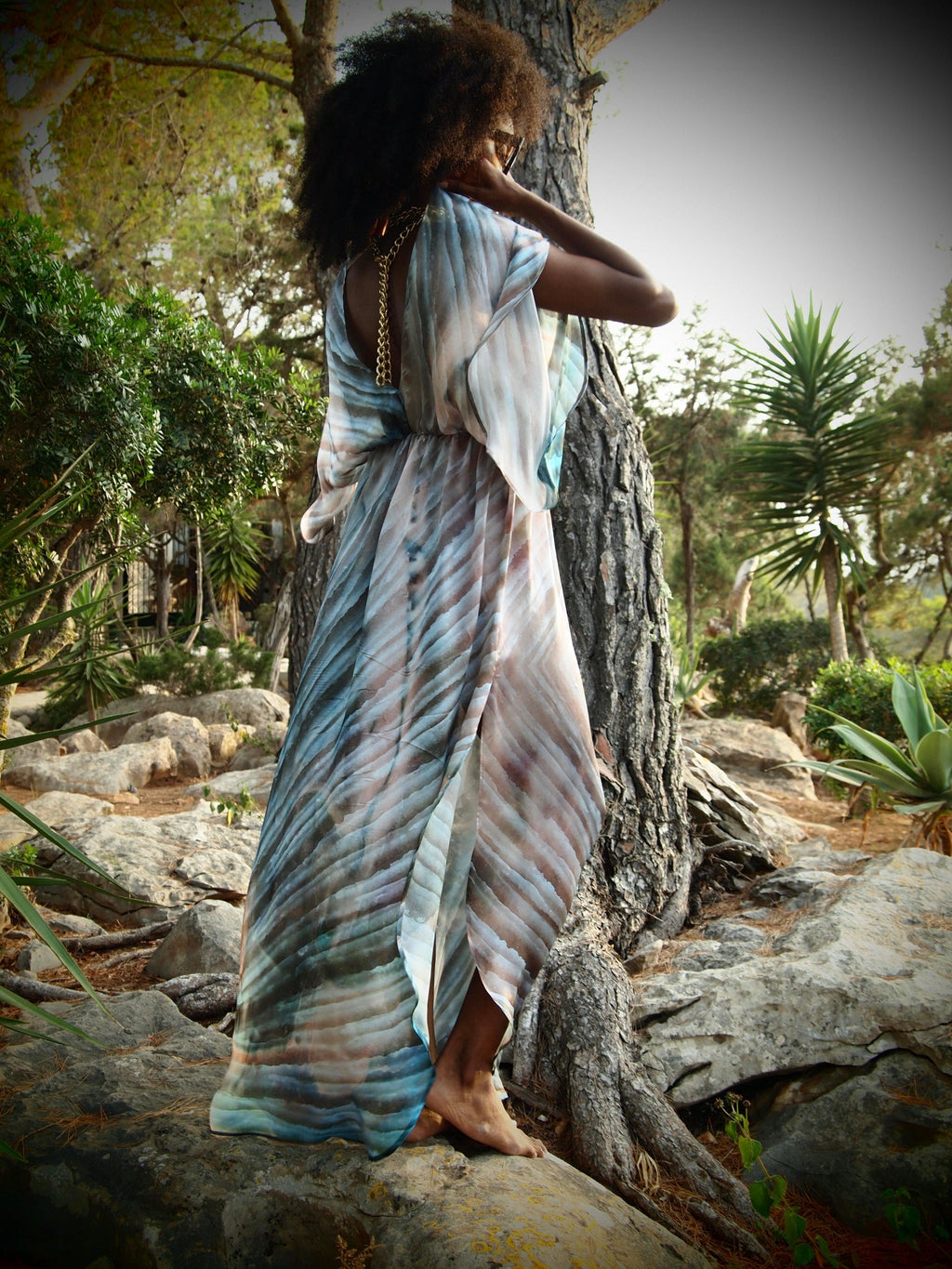 Venus Kaftan - Thalassa print