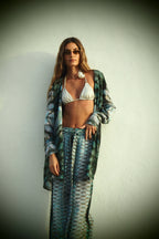 Elvis Wide legged Pants - Aqua Siren