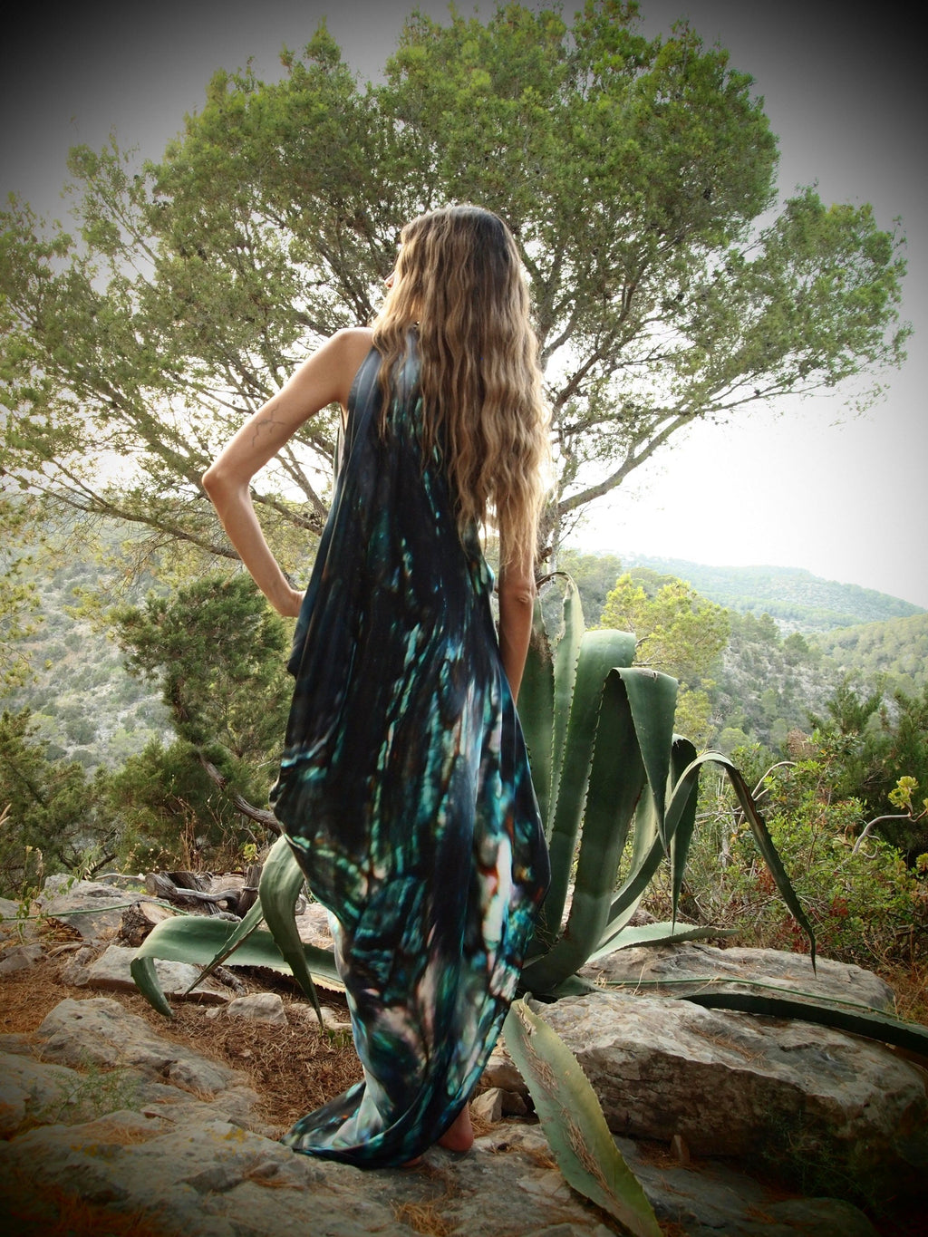 River tie Kaftan - Marrah print