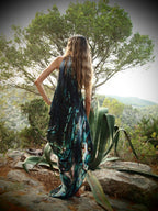 River tie Kaftan - Marrah print