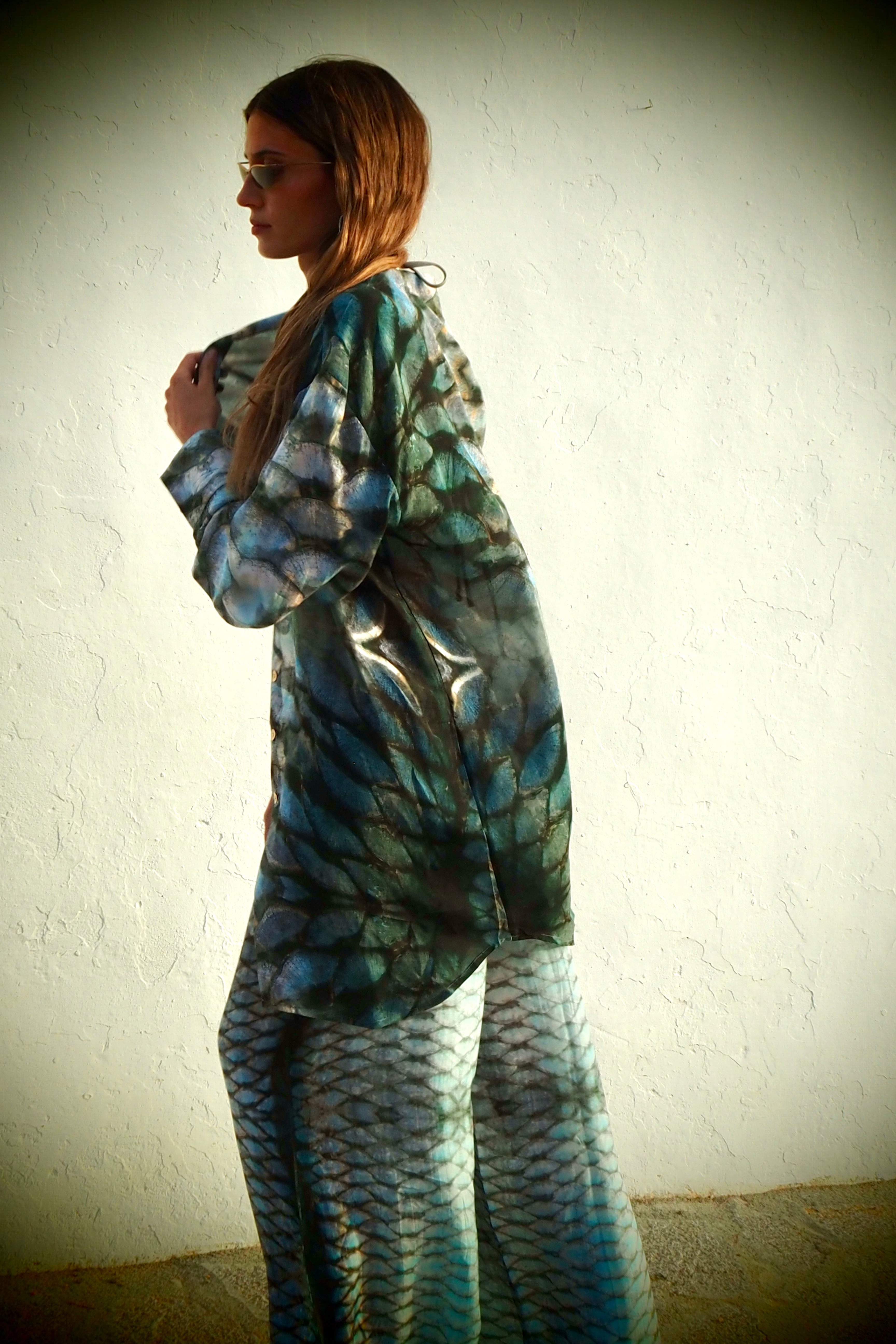 Elvis Shirt - Aqua Siren