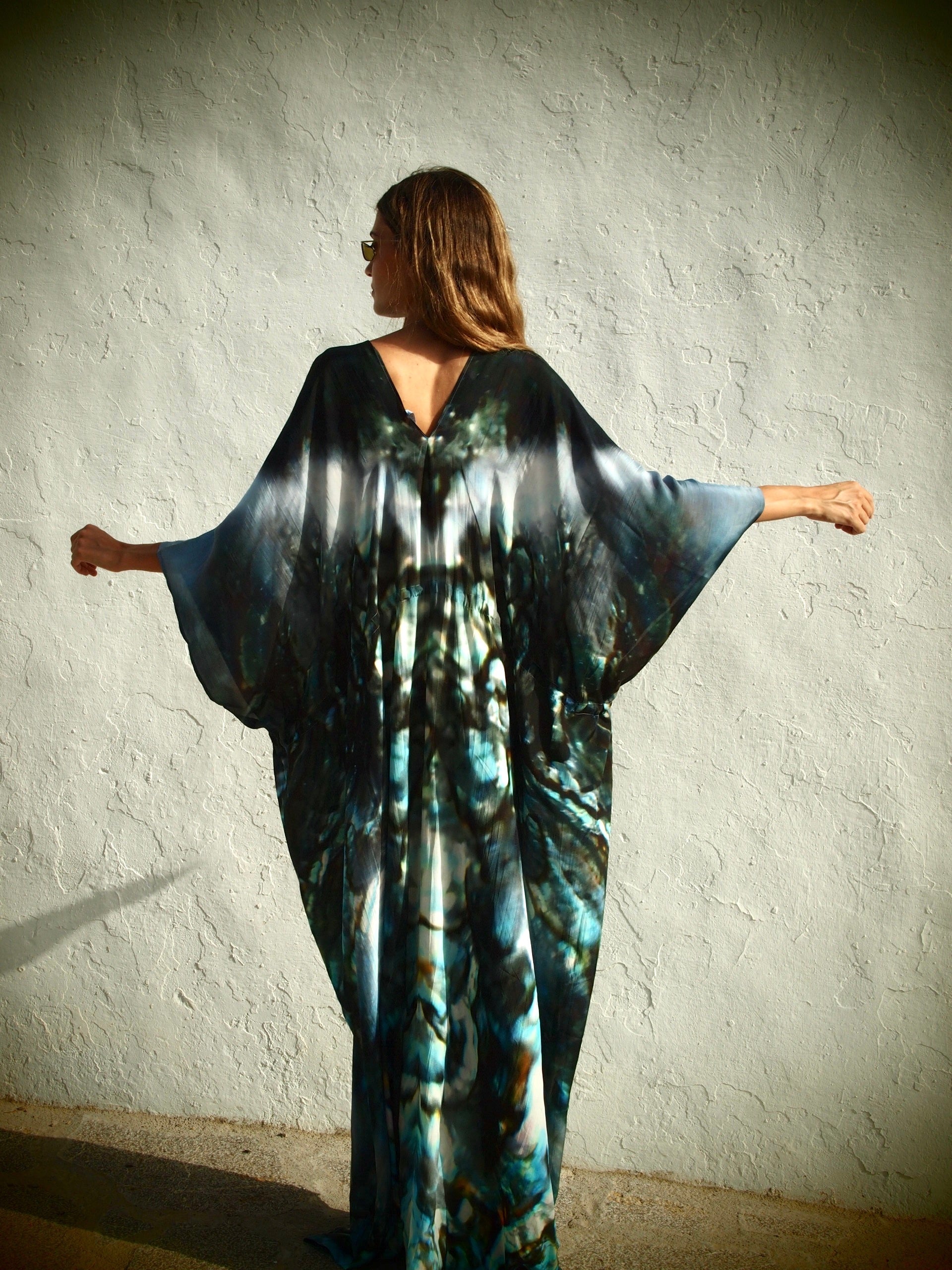 Isla Silk Kaftan - Marrah print