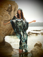 Isla Silk Kaftan - Marrah print