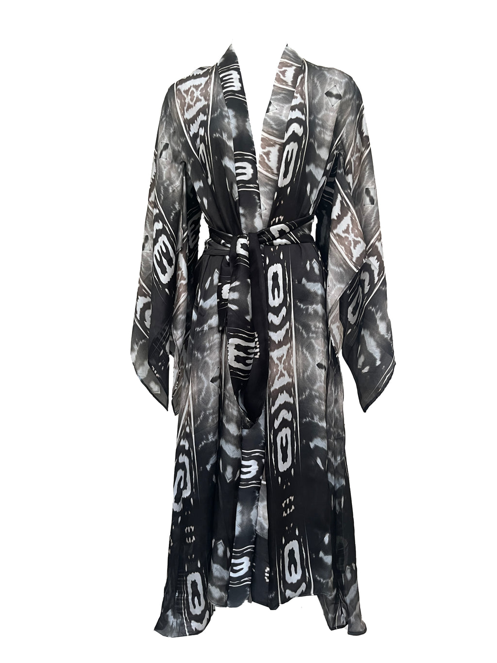 Bedouin Silk Kimono in Pinea print