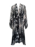Bedouin Silk Kimono in Pinea print