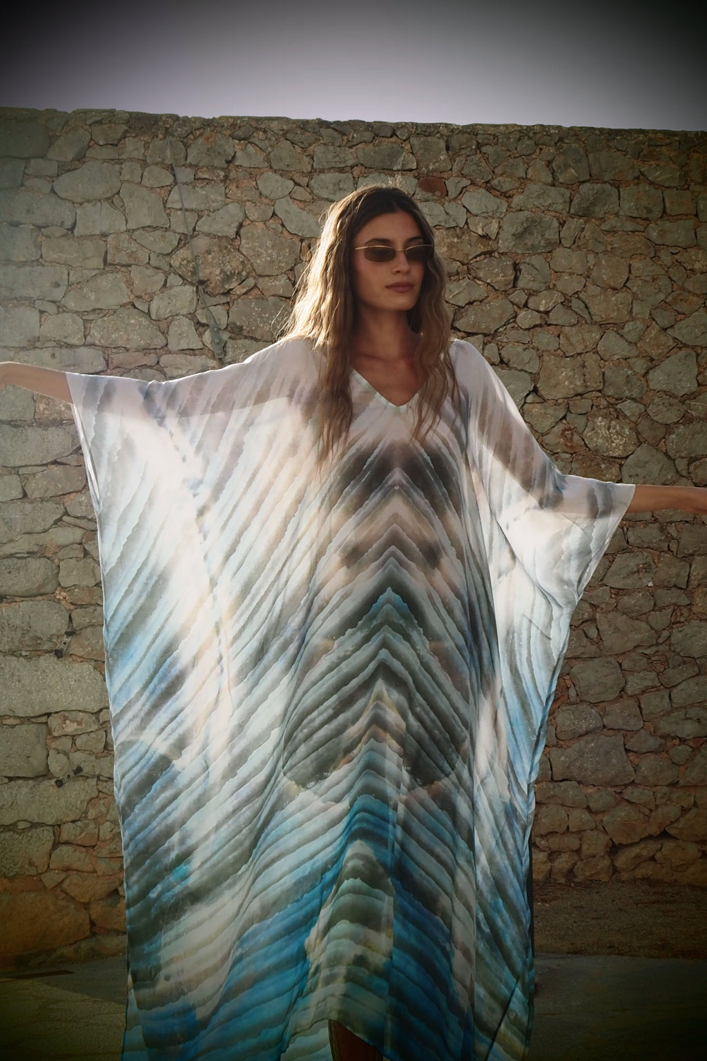 Ashtanga Kaftan - Thalassa print