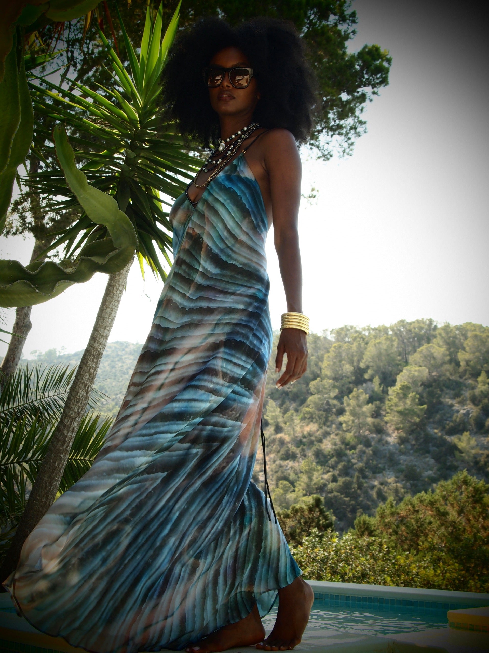 Xarracca Dress - Thalassa (blue) print