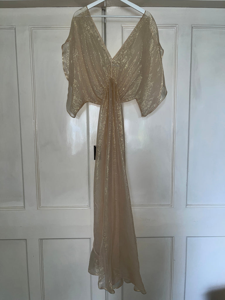 Gold/Oyster Metallic Venus Kaftan